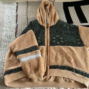 Free people fuzzy hoodie